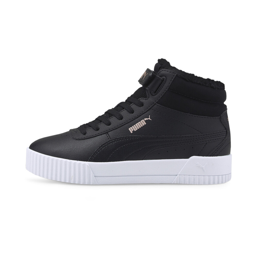 фото Детские кеды carina fur mid youth trainers puma