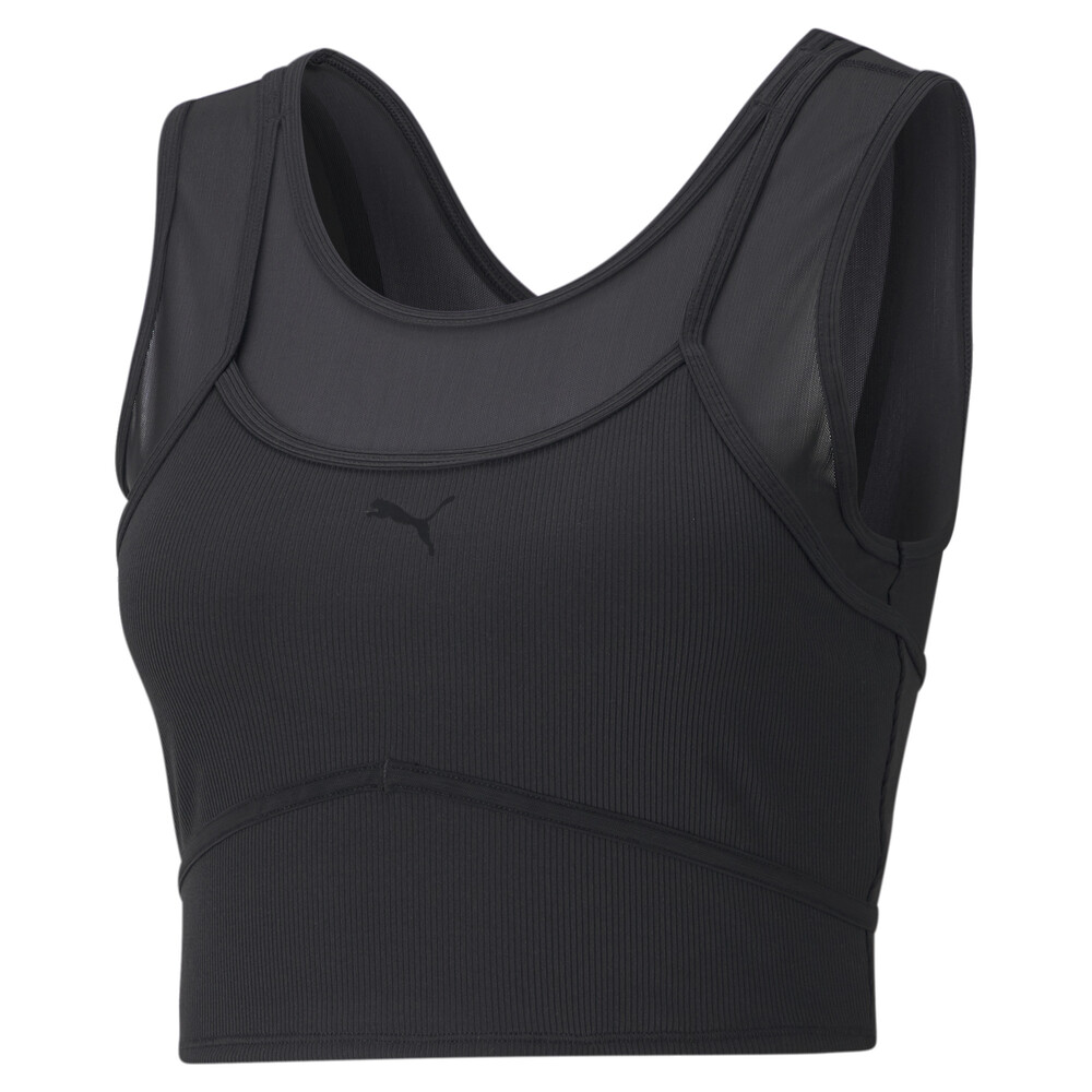 фото Топ studio layered women's training crop top puma