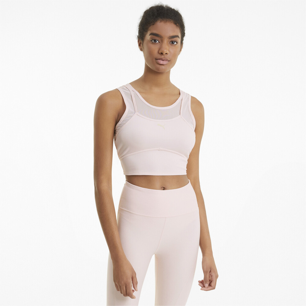 фото Топ studio layered women's training crop top puma