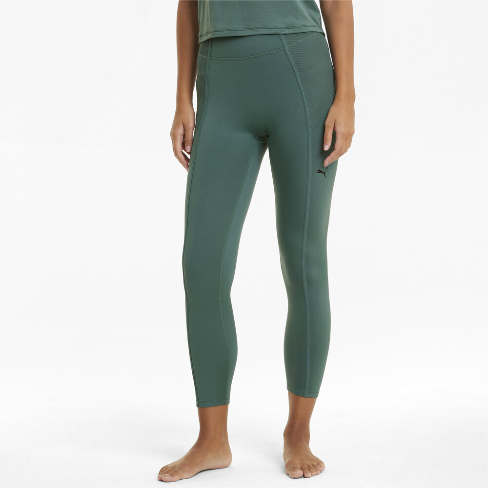 фото Леггинсы studio side ribbed high waist 7/8 women's training leggings puma
