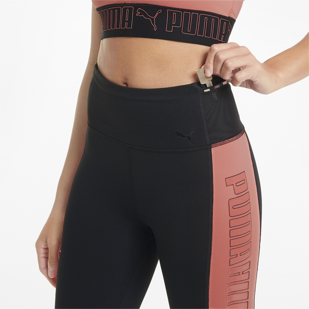 фото Леггинсы logo block 7/8 women's training leggings puma