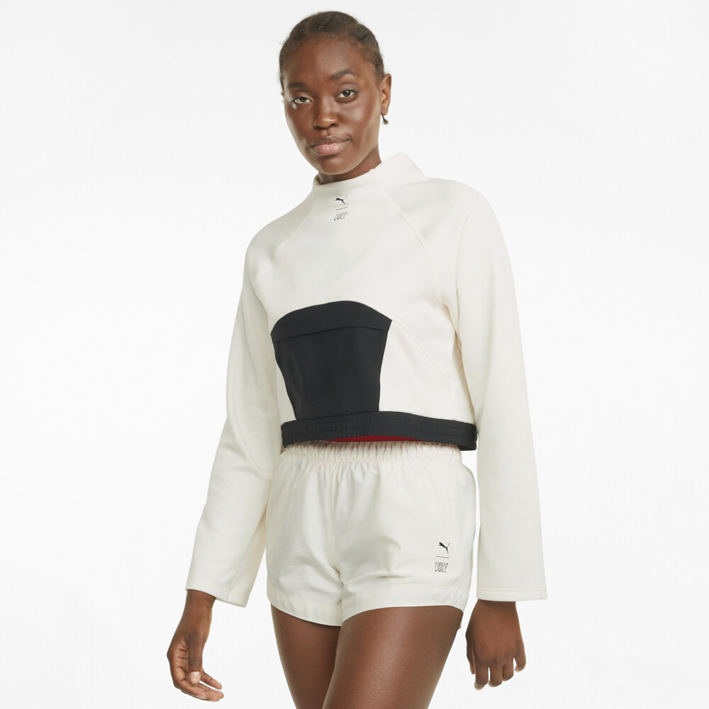 фото Толстовка puma x first mile mock neck women's training pullover