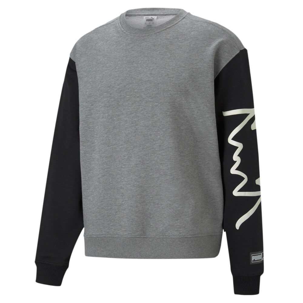 фото Толстовка colour blocked crew neck men's basketball sweatshirt puma