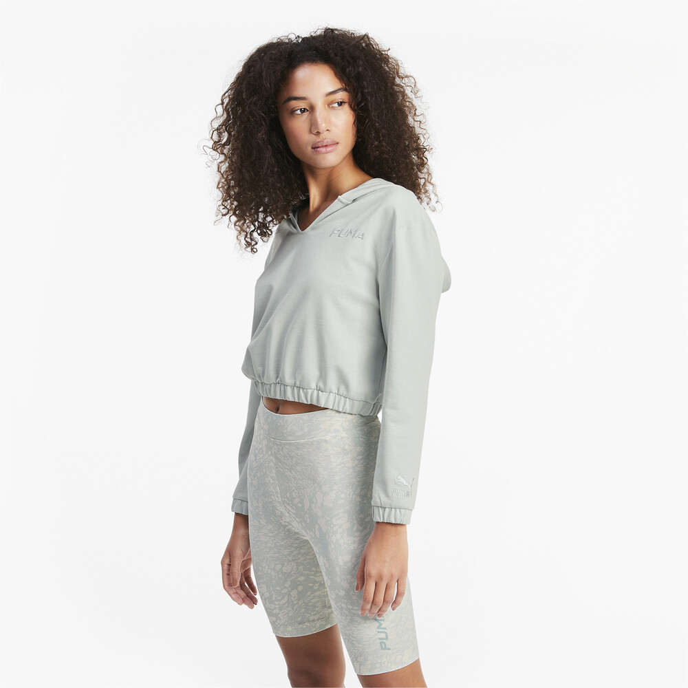 фото Толстовка cropped women's hoodie puma