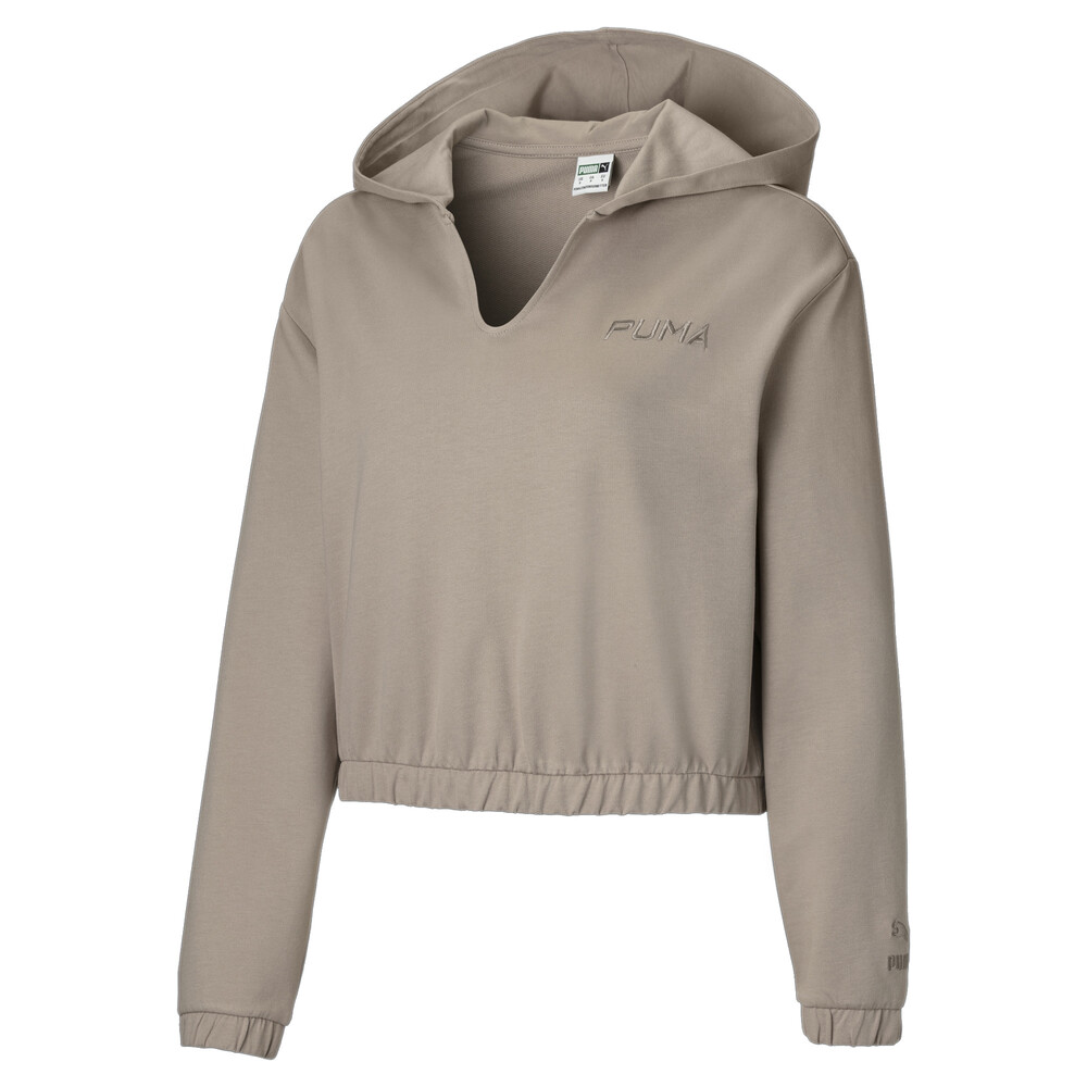 фото Толстовка cropped women's hoodie puma