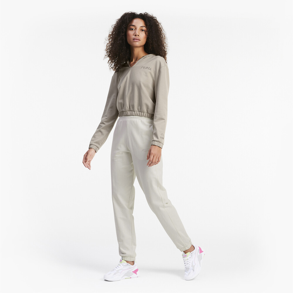 фото Толстовка cropped women's hoodie puma