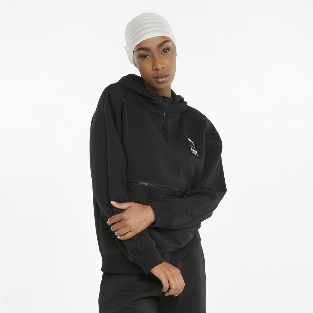 фото Толстовка puma x first mile double knit women's hoodie