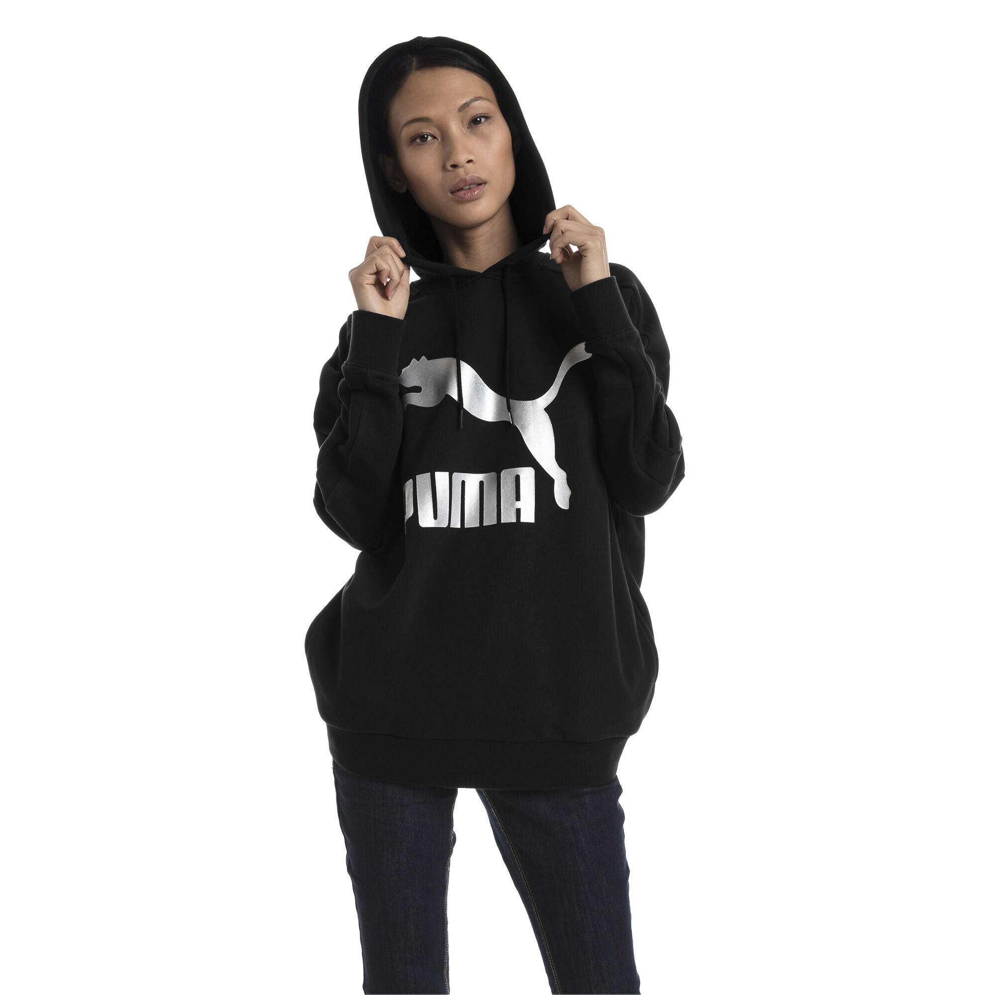 Pullover & Strick PUMA Classics Logo T7 Damen Hoodie Frauen Sweat Sport Classics Neu