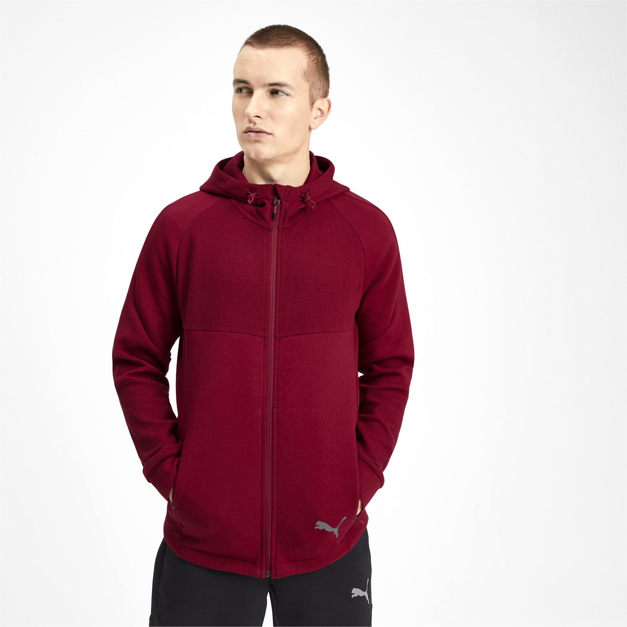 evostripe full zip men's hoodie