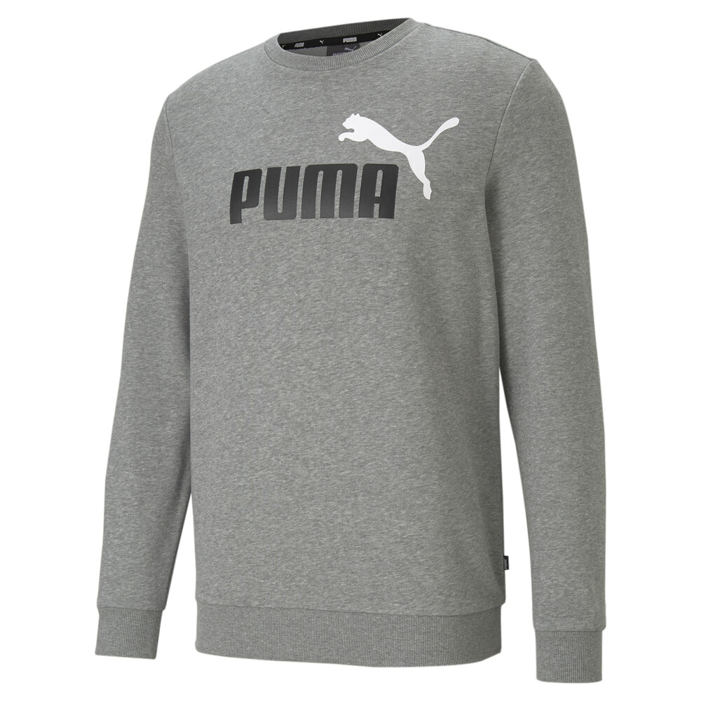 фото Толстовка essentials+ two-tone big logo crew neck men's sweater puma