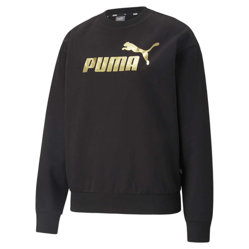фото Толстовка essentials+ metallic logo crew neck women's sweatshirt puma