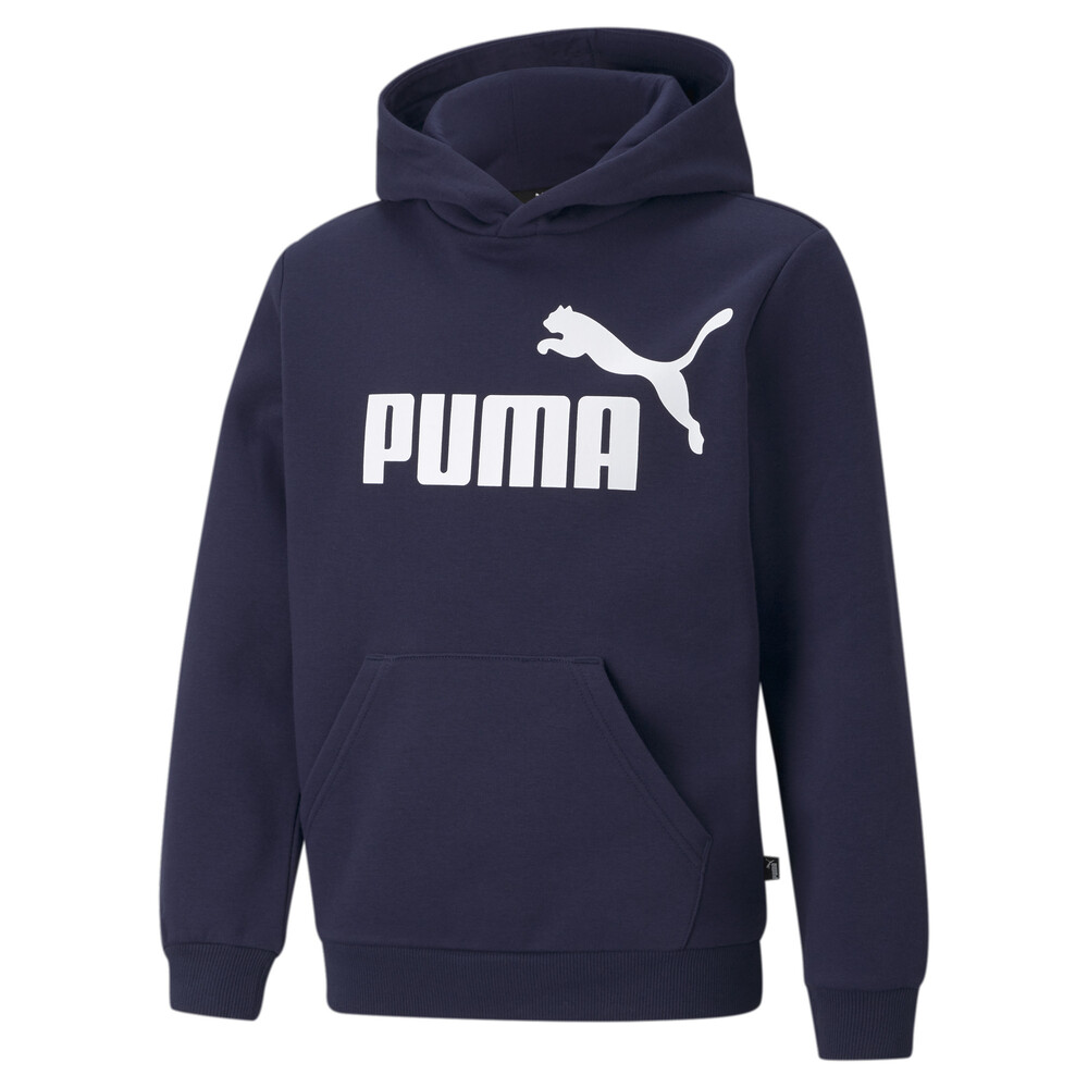 фото Детская толстовка essentials big logo youth hoodie puma