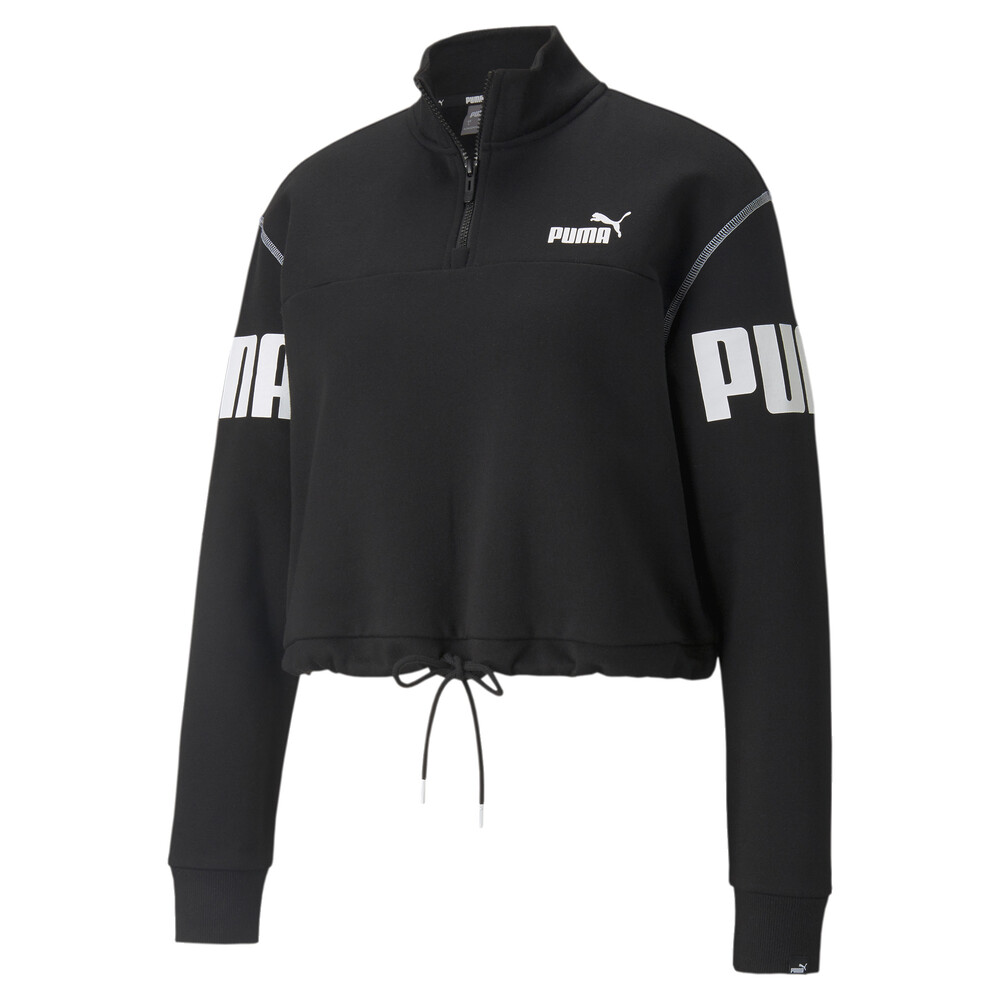 фото Толстовка power half-zip crew neck women's sweatshirt puma