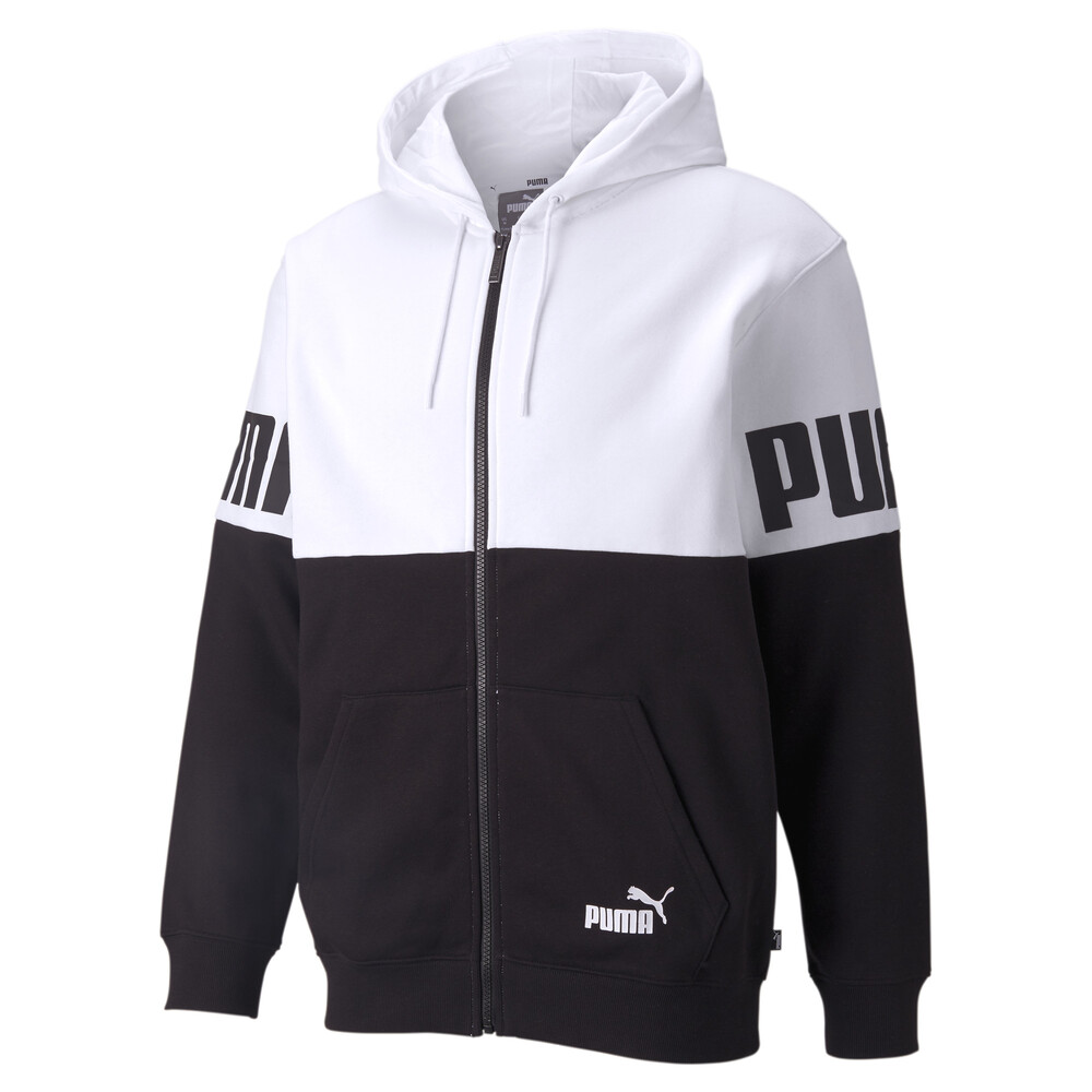 фото Толстовка power colourblock full-zip men's hoodie puma