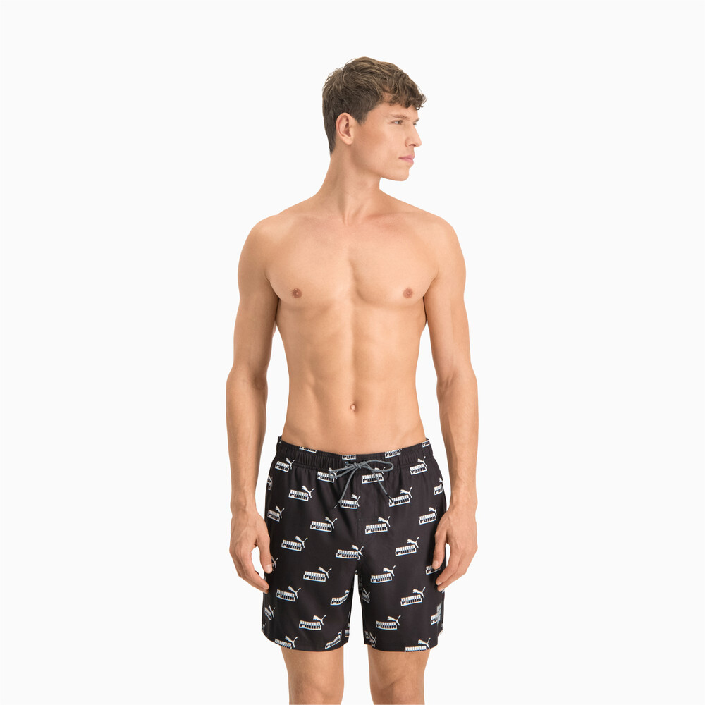 фото Шорты для плавания swim men's no. 1 logo all-over-print mid shorts puma