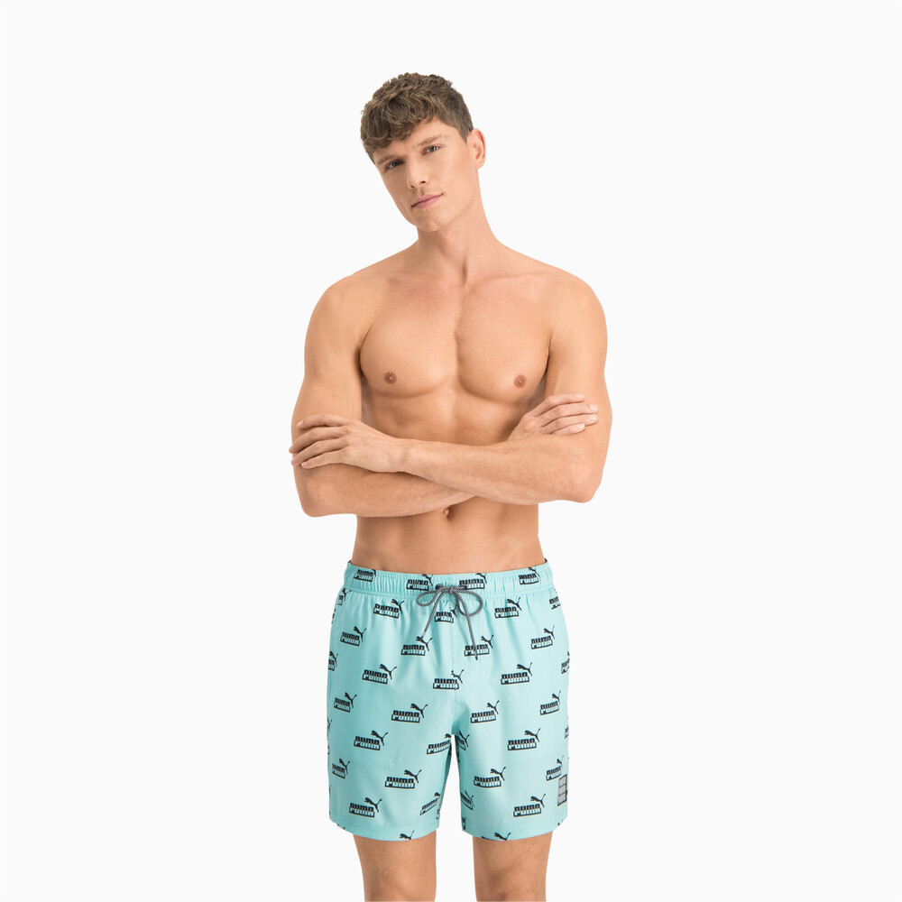 фото Шорты для плавания swim men's no. 1 logo all-over-print mid shorts puma