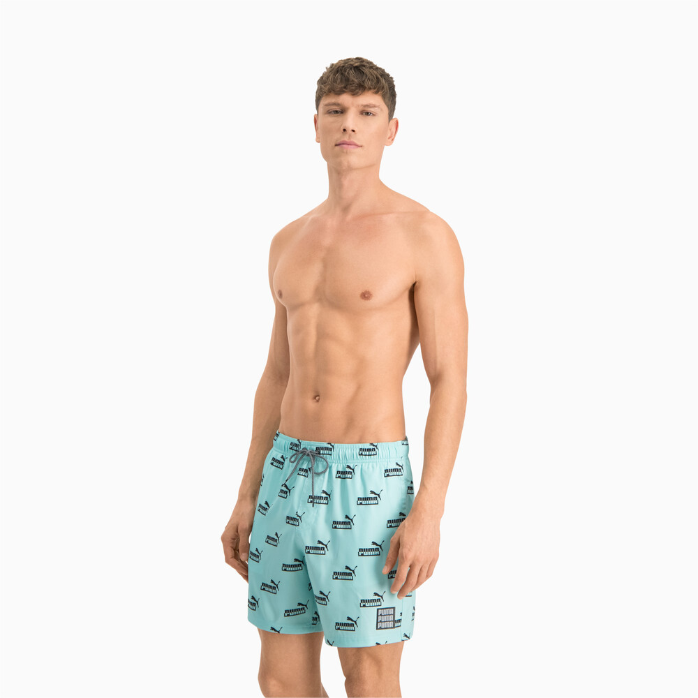 фото Шорты для плавания swim men's no. 1 logo all-over-print mid shorts puma
