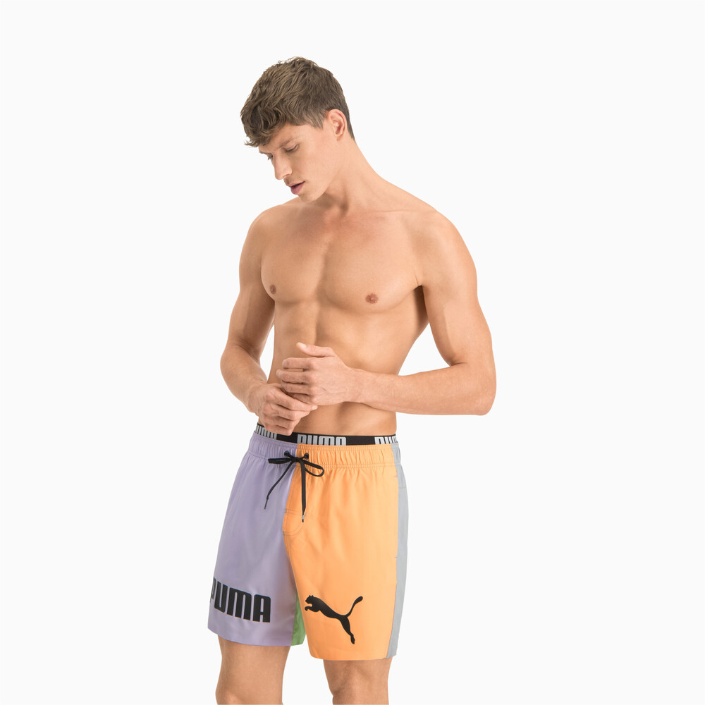 фото Шорты для плавания swim men's colour block mid shorts puma