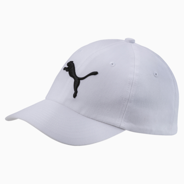Essentials Woven Cap Kids, Puma White-Big Cat, large-ZAF