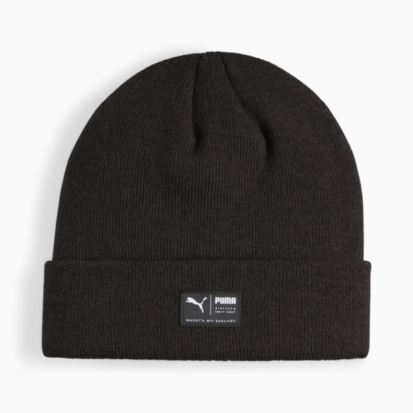 Archive Heather Beanie, Puma Black, large-ZAF