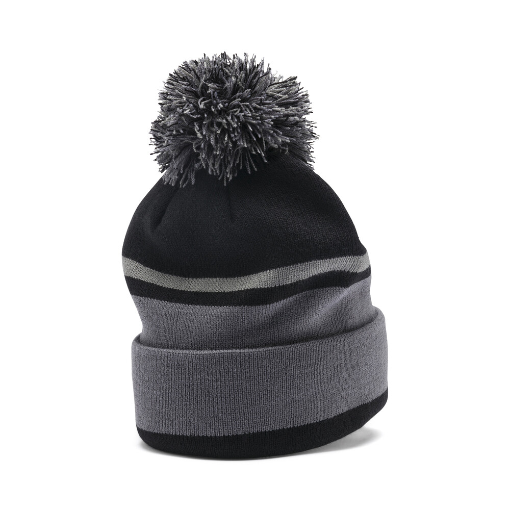 

PUMA - Шапка Check Pom Pom Beanie – Puma Black-Iron Gate –, Черный
