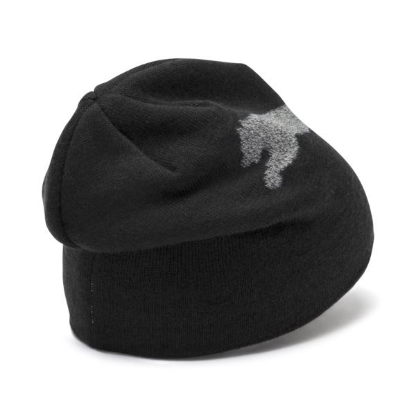 Essential Beanie, Puma Black-Big Cat, large-ZAF