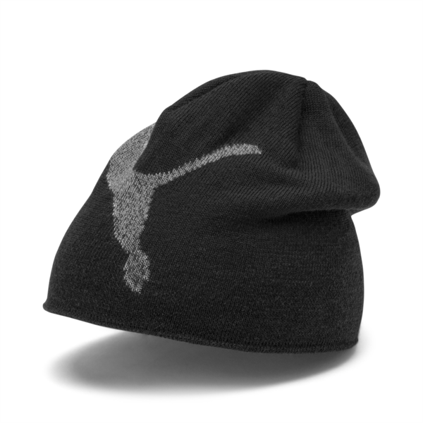 Essential Beanie, Puma Black-Big Cat, large-ZAF