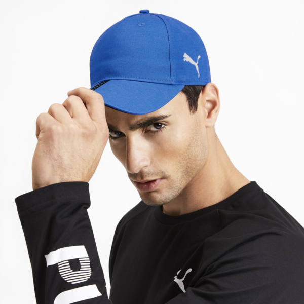 teamLIGA Cap, Electric Blue Lemonade-Puma Black, large-ZAF