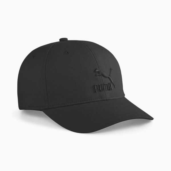 Archive Logo Baseball Cap, Puma Black-black Logo, large-MEX
