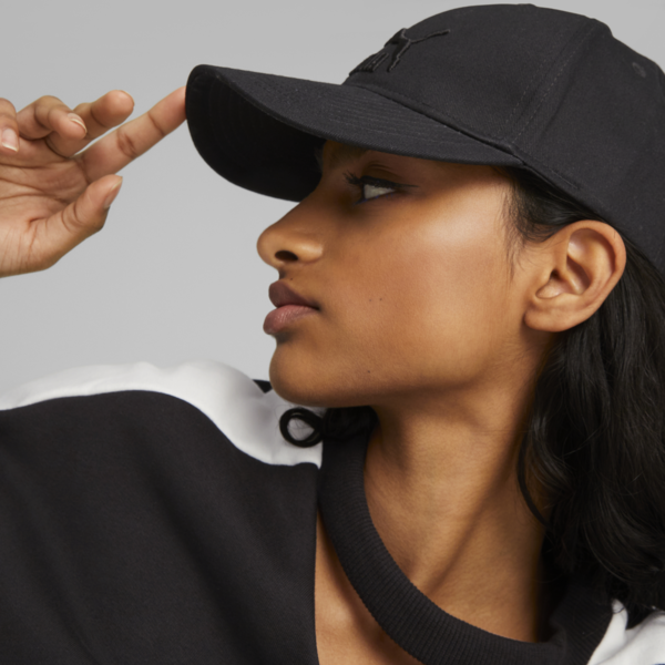 Archive Logo Baseball Cap, Puma Black-black Logo, large-MEX