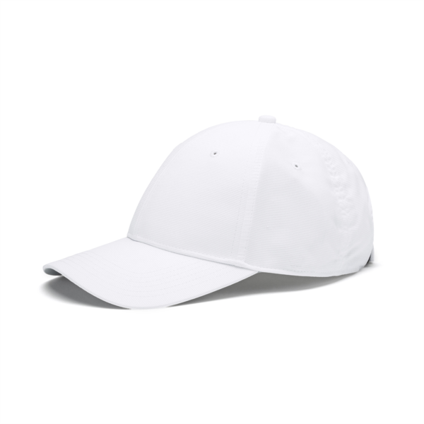 Cresting Adjustable Men's Golf Cap, Bright White, large-ZAF