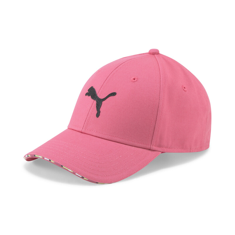

PUMA Woven Visor Baseball Cap, Black/pink