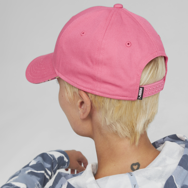 Woven Baseball Cap, Sunset Pink-Day to Night, large-MEX