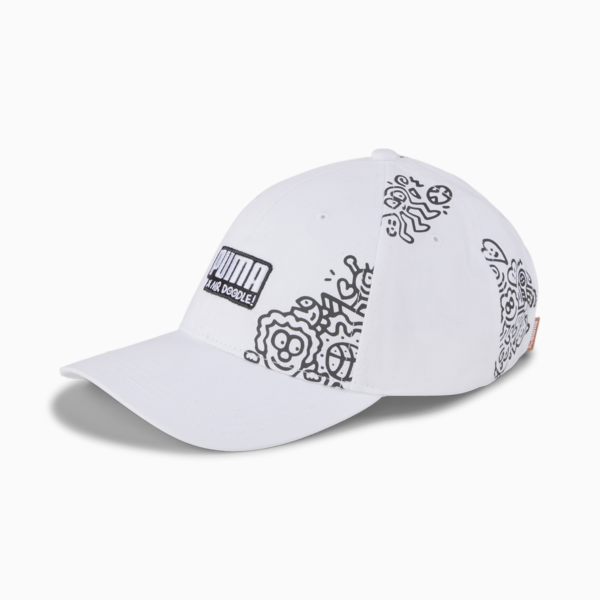 PUMA x MR DOODLE Cap, Puma White-Puma Black, large-ZAF