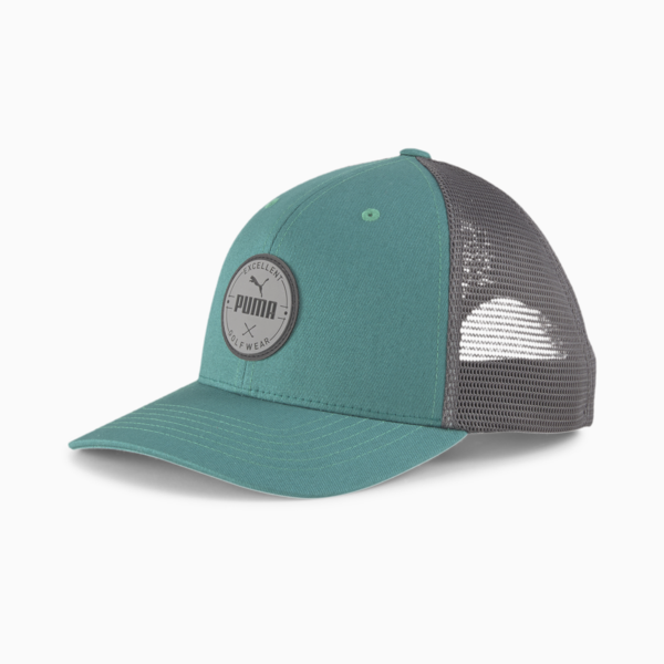 PUMA Golf Wear Circle Patch cap, Blue Spruce, large-ZAF