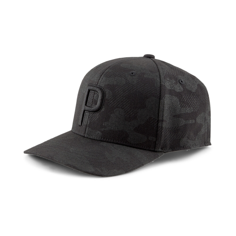 Camo Printed P Snapback Men's Golf Cap Black PUMA