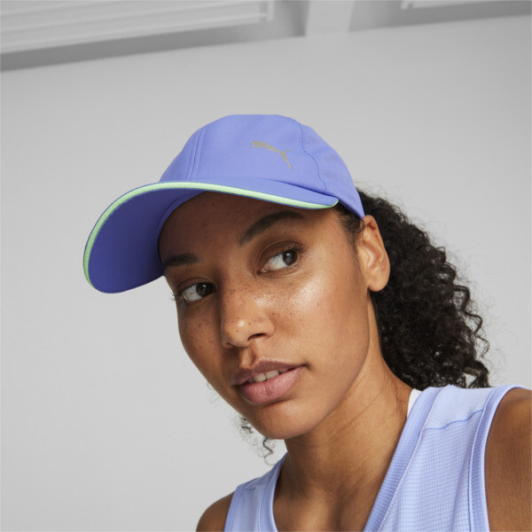 Essentials Running Cap, ELECTRIC PURPLE-Fizzy Lime, large-ZAF