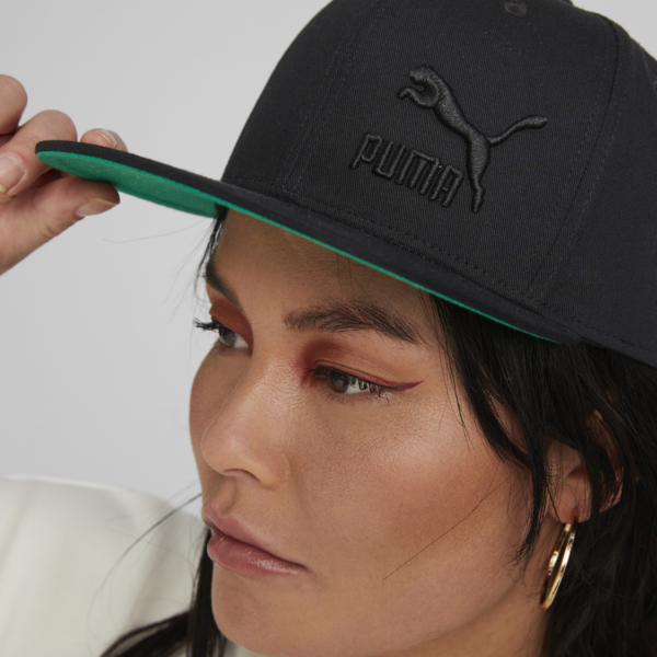 Lifestyle Colorblock Cap, PUMA Black-Archive Green, large-ZAF