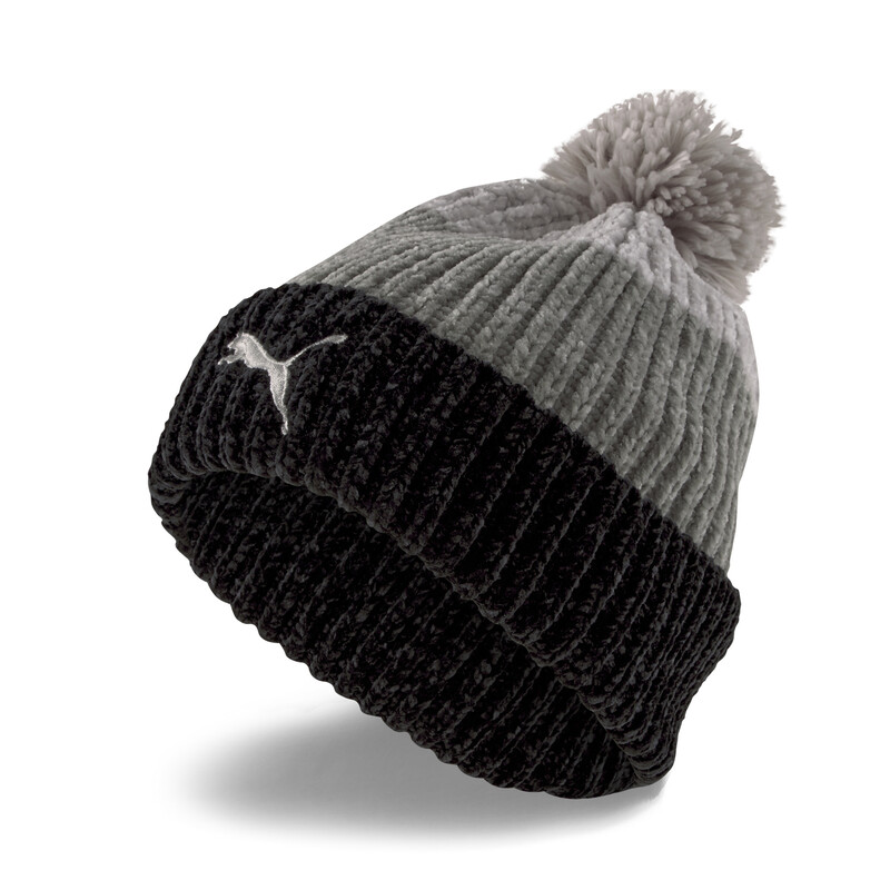 

Women's PUMA Pom Pom Beanie, Black/gray