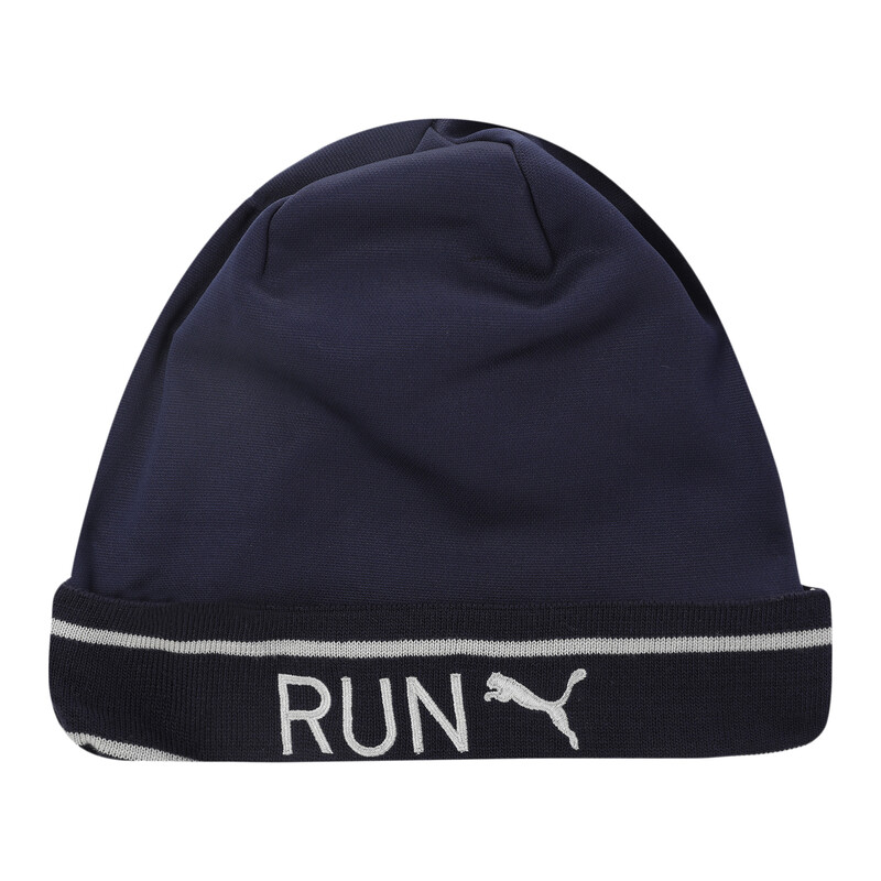 

PUMA Classic Running Cuff Beanie, Gray/purple