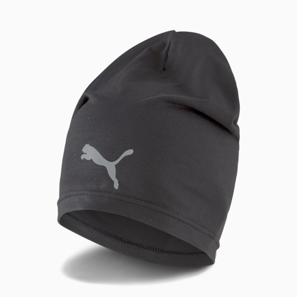 Slouchy Running Beanie, Puma Black, large-MEX