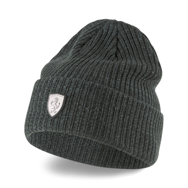 

PUMA Ferrari SPTWR Style Beanie, Black/gray/green