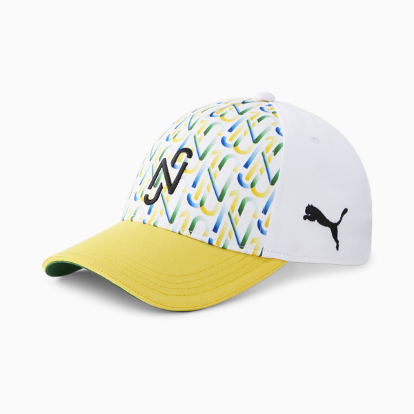 Neymar Jr Baseball Football Cap, Dandelion-Puma White-Amazon Green-Puma Black, large-ZAF