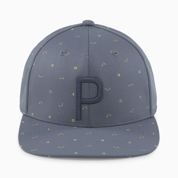 H8 Golf P Snapback Men's Golf Cap, Evening Sky-Navy Blazer, large-ZAF