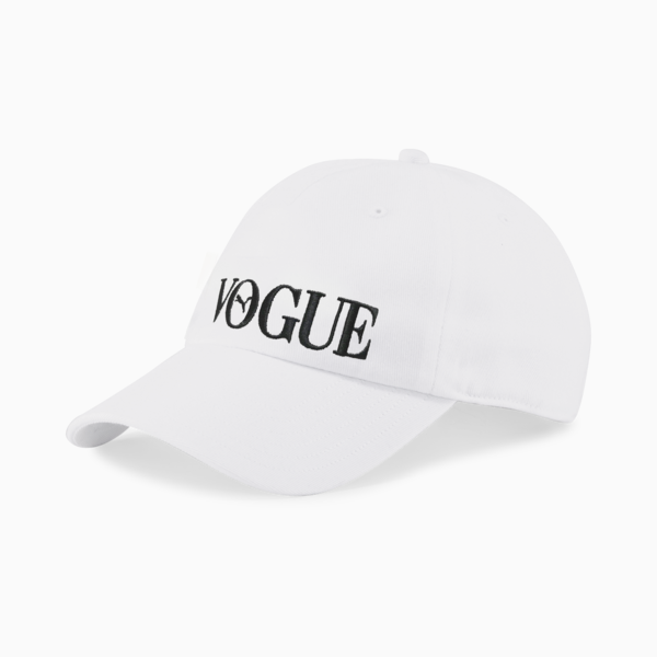 PUMA x VOGUE Women's Baseball Cap, Puma White, large-ZAF