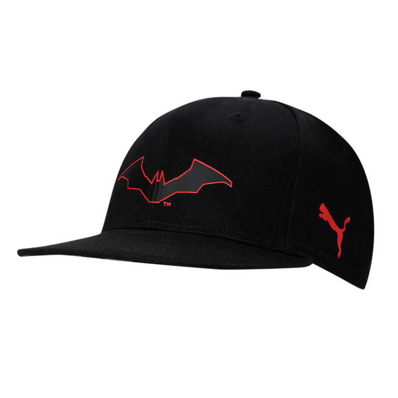 

PUMA X BATMAN Flat Brim Unisex Cap, Black/red