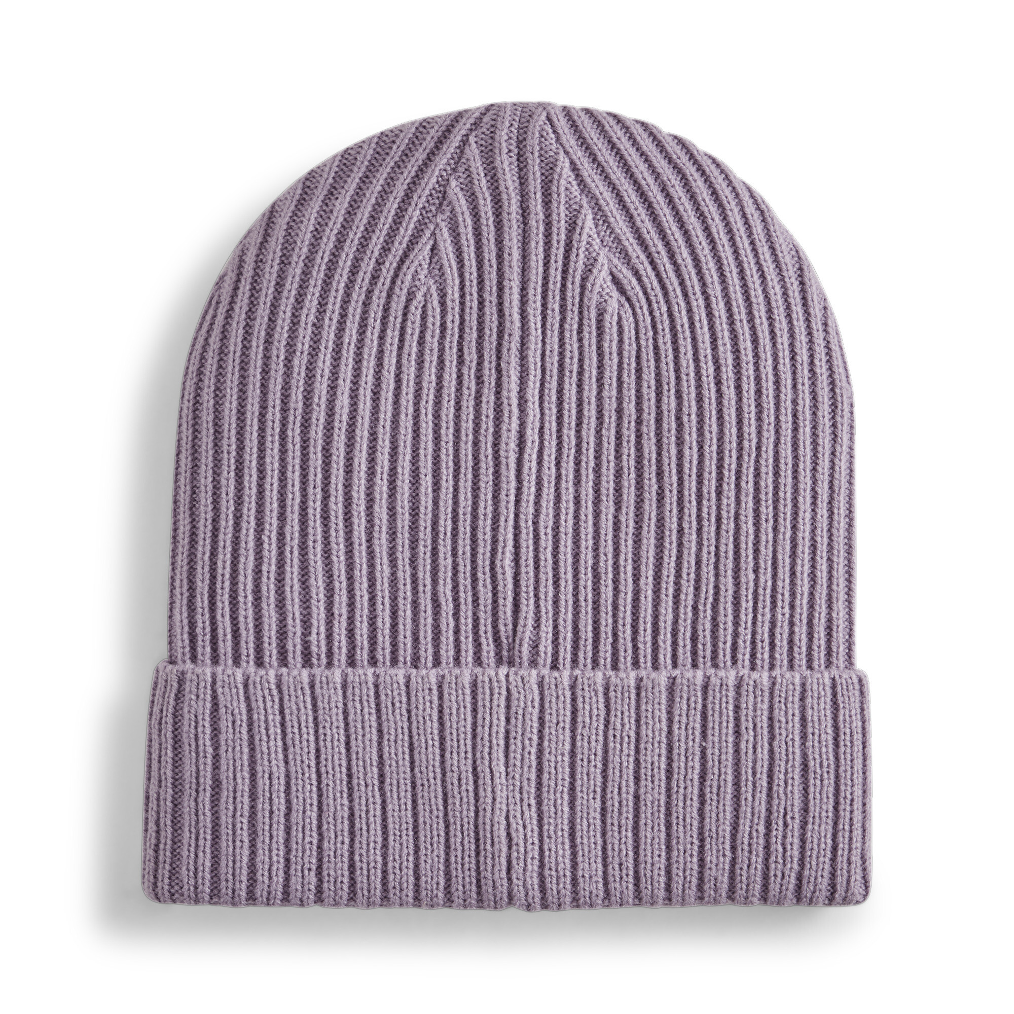 Puma Classic Cuff Ribbed Beanie Hat, Purple, Size Adult, Accessories