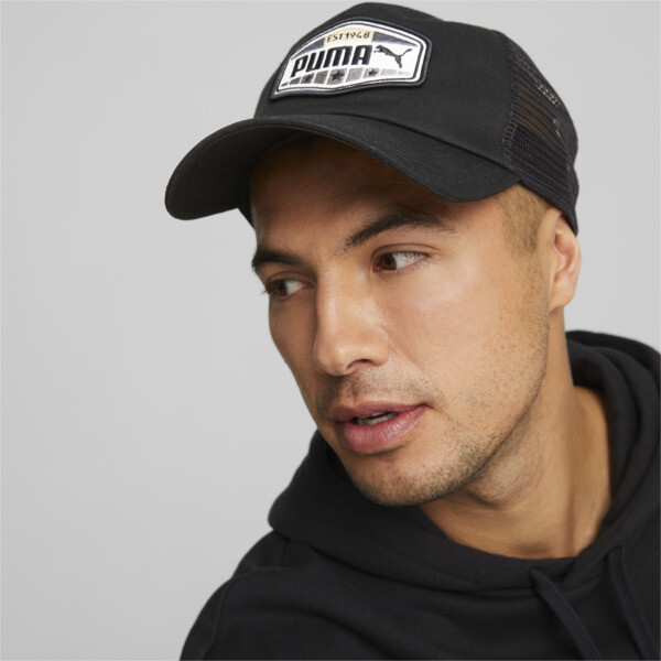 Trucker Cap, Puma Black, large-ZAF