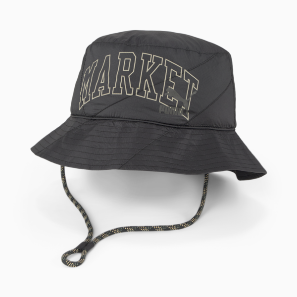 PUMA x MARKET Bucket Hat, Puma Black, large-ZAF
