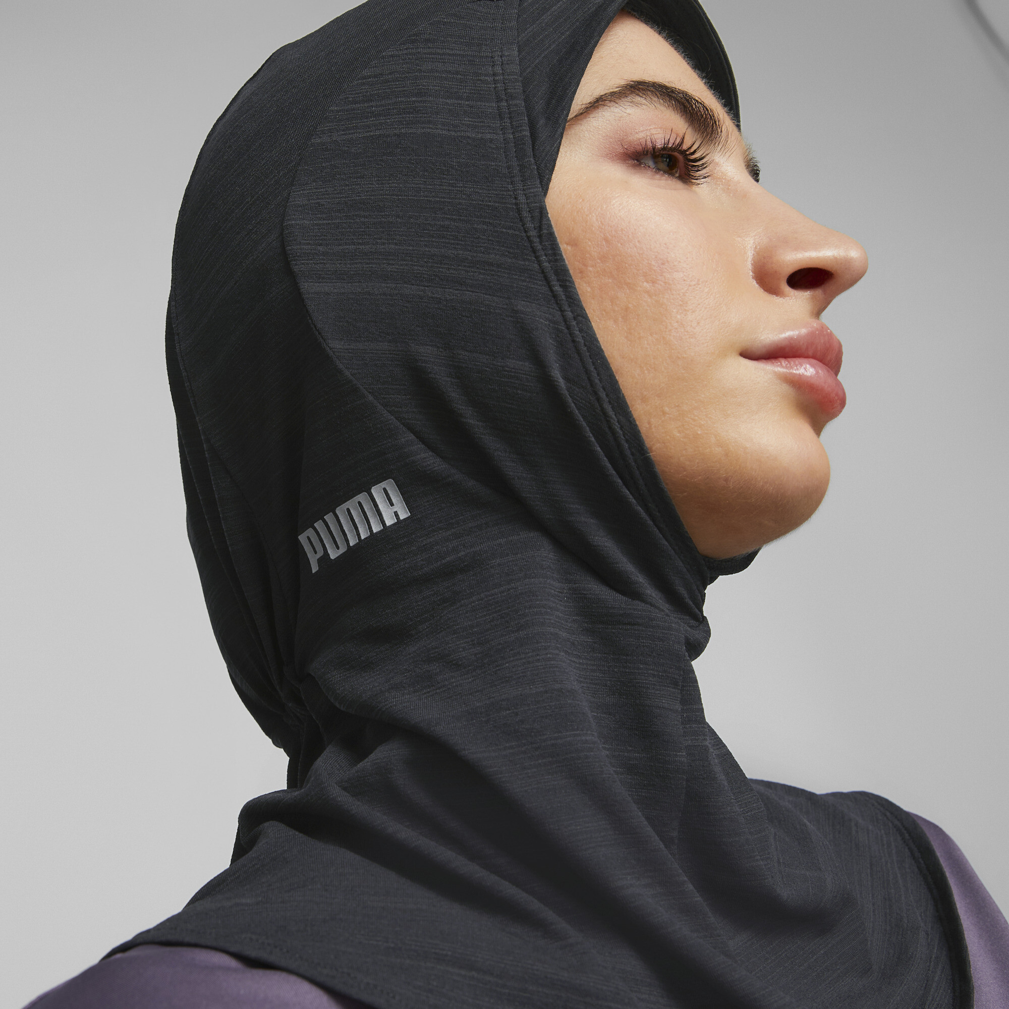 Women's Puma Sports Running Hijab, Black, Size M, Sport